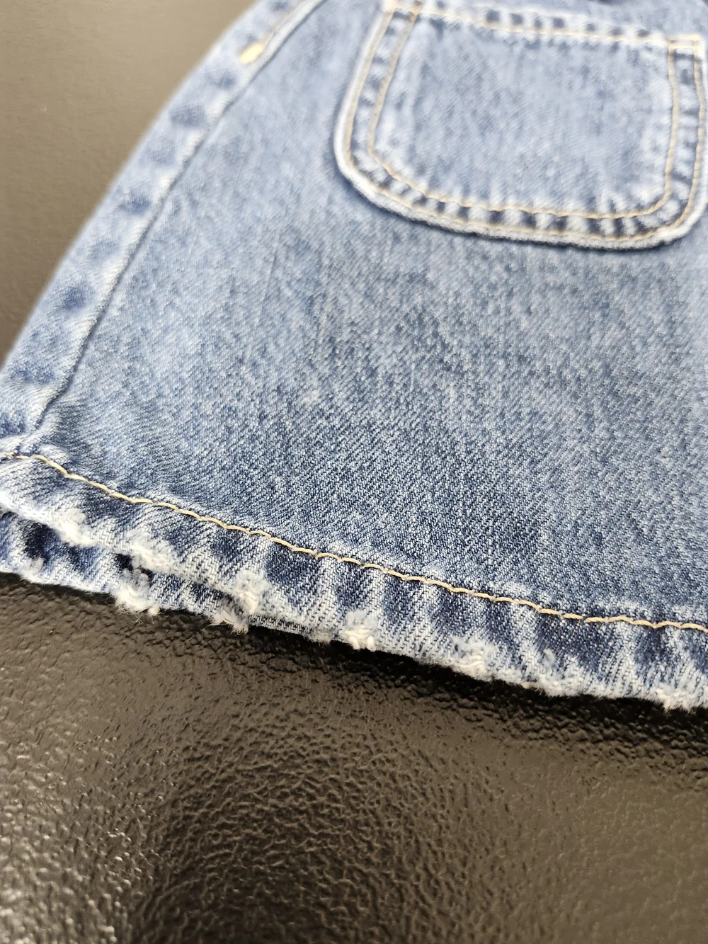 Girls 3T Denim Snap Button-Front Skirt Adjustable Waist Casual Everyday Wear